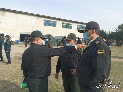 رزمایش بزرگ نیروی انتظامی و ستاد مدیریت بحران شهرستان برگزار شد