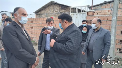  از دو خانواده محروم شهر کردکوی بازدید میدانی بعمل اوردند.