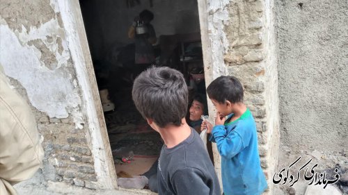 از دو خانواده محروم شهر کردکوی بازدید میدانی بعمل اوردند.