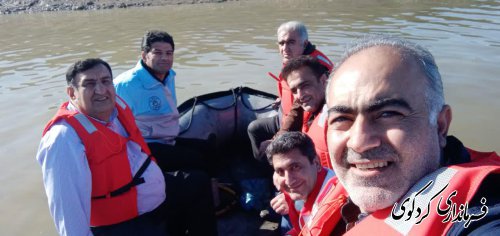 مانور آمادگی جسمانی وتمرین امدادی داوطلبان وامدادگران هلال احمر کردکوی