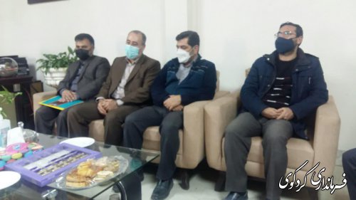 دیدار برخی از مدیران دستگاههای اداری با فرماندار شهرستان کردکوی