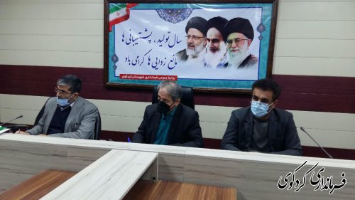 آخرین وضعیت پروژه عمرانی شهرستان بررسی شد.