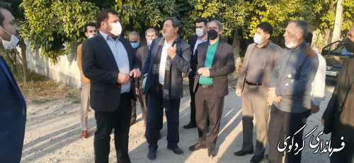 بررسی مسایل و مشکلات شهرک فرهنگیان کردکوی با حضور فرماندار در این شهرک 