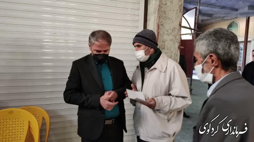 برگزاری میز خدمت با حضور فرماندار و مدیران ادارات شهرستان در مصلای نماز جمعه