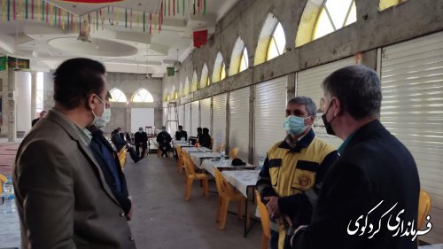 برگزاری میز خدمت با حضور فرماندار و مدیران ادارات شهرستان در مصلای نماز جمعه