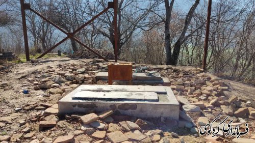 مولایی فر فرماندار کردکوی از چگونگی روند ساخت امام زاده قاسم چهارکوه  کردکوی بازدید کرد.