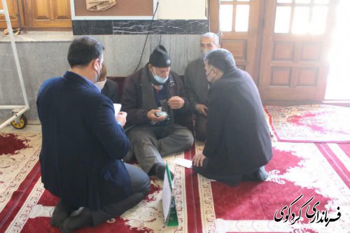 میزخدمت در مسجد جامعه ولاغوز برگزار شد.