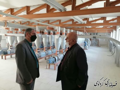 بازدید سر زده فرماندار از کارخانه آرد نیک.