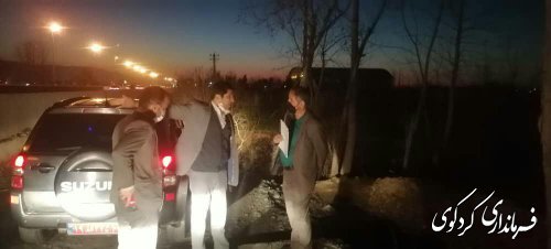مشکلات برخی از کشاورزان مجاور دور برگردان النگ به صورت میدانی بررسی شد.