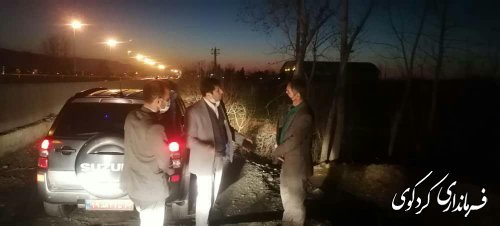 مشکلات برخی از کشاورزان مجاور دور برگردان النگ به صورت میدانی بررسی شد.