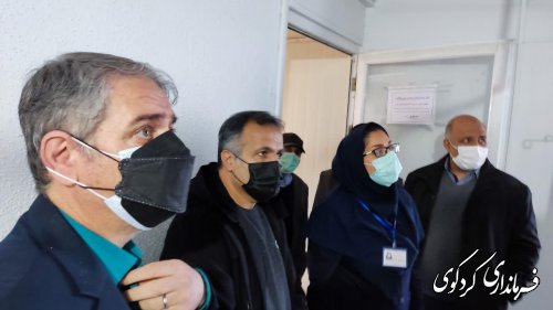 بازدید دکتر مولایی فر فرماندار کردکوی ازبخشهای گوناگون بیمارستان فوق تخصصی جراحی قلب گلستان در شهر کردکوی.