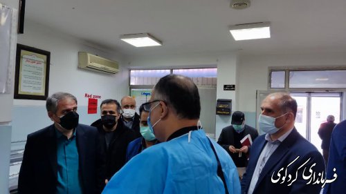 بازدید دکتر مولایی فر فرماندار کردکوی ازبخشهای گوناگون بیمارستان فوق تخصصی جراحی قلب گلستان در شهر کردکوی.