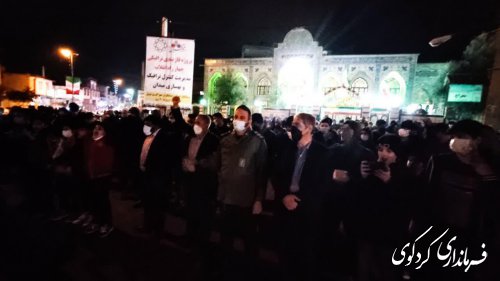 جشن نور افشانی در میدان انقلاب شهر کردکوی برگزار شد.