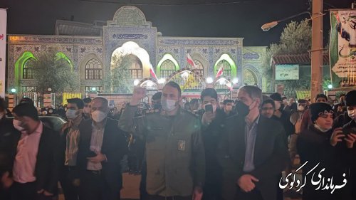 جشن نور افشانی در میدان انقلاب شهر کردکوی برگزار شد.