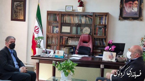 دیدار مدیر عامل کارخانه عالیا گلستان با فرماندار کردکوی.