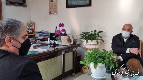 دیدار مدیر عامل کارخانه عالیا گلستان با فرماندار کردکوی.
