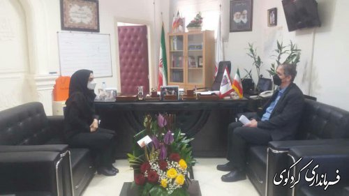 فرماندار کردکوی با مدیر کل انتقال خون استان دیدار و گفتگو کرد.