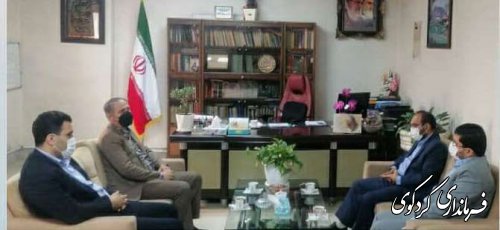  دیدار رئیس دادگستری شهرستان با فرماندار کردکوی.
