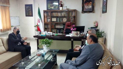 دیدار مهندس مهری معاونت سرپرستی بانک سپه استان با فرماندار کردکوی