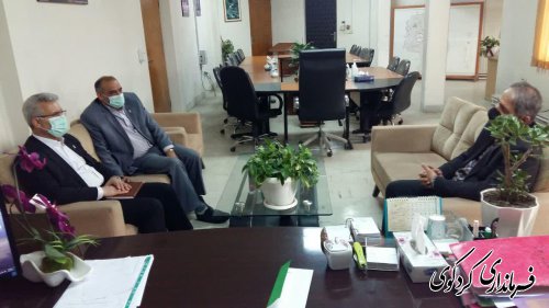 دیدار مهندس مهری معاونت سرپرستی بانک سپه استان با فرماندار کردکوی