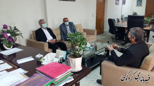 دیدار مهندس مهری معاونت سرپرستی بانک سپه استان با فرماندار کردکوی