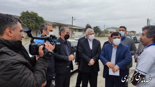 بازدید دکتر زنگانه استاندار گلستان از شهرستان کردکوی
