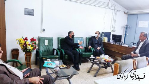 دیدار و گفتگوی فرماندار کردکوی با رئیس مرکز تحقیقات و آموزش استان