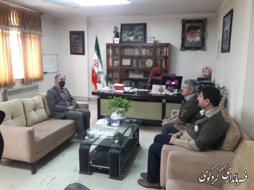 مهندس لطفی مدیر کل محترم منابع طبیعی و آبخیزداری استان گلستان با دکتر محمدباقر مولایی فر فرماندار کردکوی دیدار و گفتگو کرد.