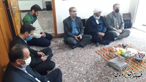 وزیری مدیرکل بنیاد شهید انقلاب اسلامی استان گلستان و هیات همراه  با دکتر محمدباقر مولایی فر فرماندار کردکوی دیدار و گفتگو کرد.
