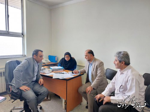 حضور بازرس ویژه دفتر ارزیابی عملکرد در فرمانداری کردکوی