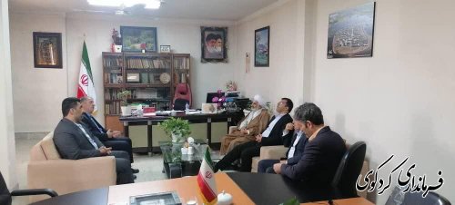  مدیرکل بنیاد مسکن انقلاب اسلامی استان گلستان و هیات همراه با فرماندارکردکوی دیدار و گفتگو کردند