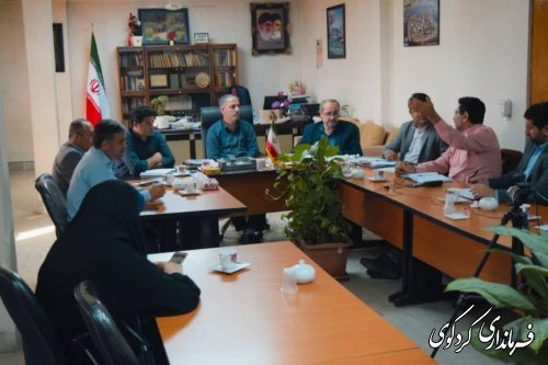 دومین نشست شورای مسکن شهرستان به ریاست دکتر مولایی فر فرماندار کردکوی