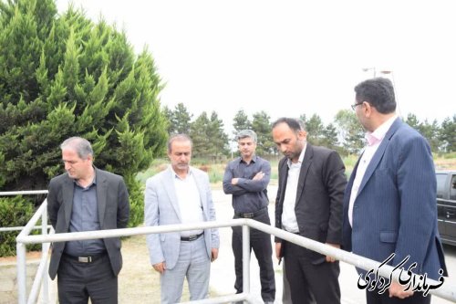 فرماندار از مجتمع های آبرسانی روستاهای سرکلاته و النگ و مجتمع فضلاب شهری کردکوی بازدیدکنند کردند