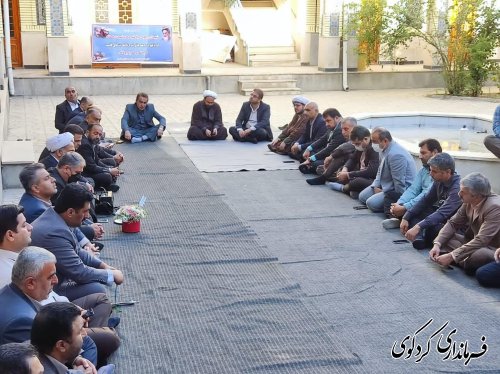 دیدار فرماندار و اعضای شورای اداری شهرستان با امام جمعه
