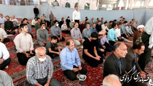 برگزاری مراسم میز ارتباط مردمی شهرستان در مصلای نماز جمعه با حضور فرماندار کردکوی
