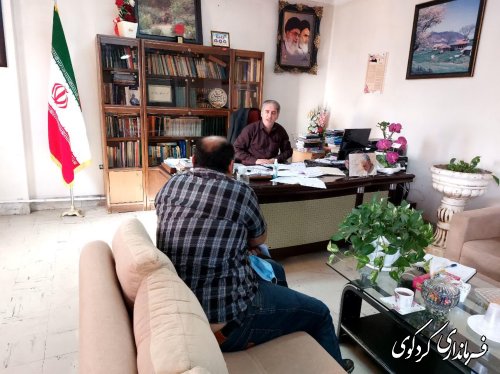 دیدار چهره به چهره فرماندار با مردم
