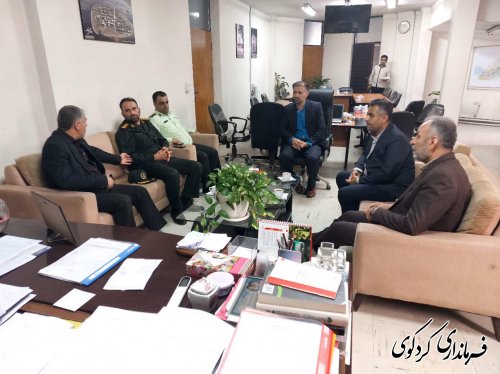 دیدار مشاور استاندار در امور ایثارگران با فرماندار کردکوی دیدار کرد