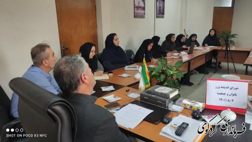 نشست شورای اندیشه ورز بانوان و جمعیت با فرماندار کردکوی