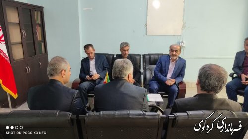 دیدار دکتر زینلی مدیرکل سازمان نامین اجتماعی استان  با فرماندار کردکوی