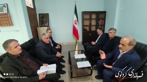 دیدار دکتر زینلی مدیرکل سازمان نامین اجتماعی استان  با فرماندار کردکوی