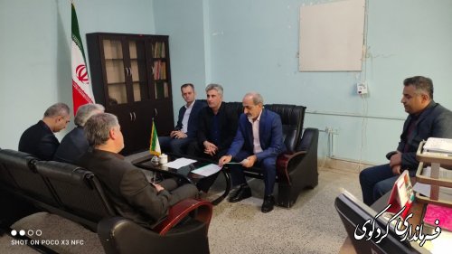 دیدار دکتر زینلی مدیرکل سازمان نامین اجتماعی استان  با فرماندار کردکوی