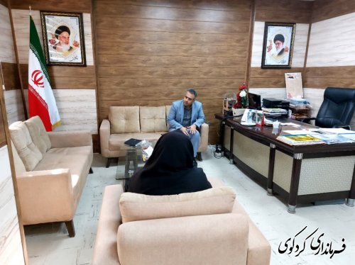 تعدادی از شهروندان با مهندس شریفی معاون برنامه ریزی فرماندار دیدار و گفتگو کردند