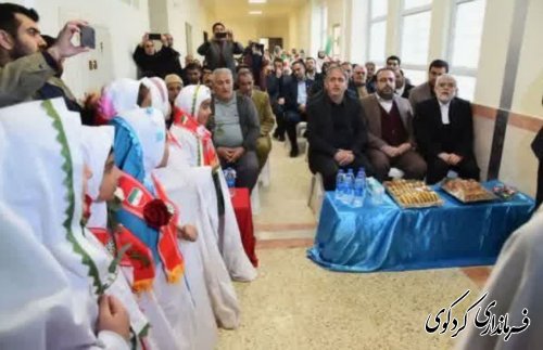 دبستان شهدای بانک ملت در روستای مهترکلاته با اعتبار ۸ میلیارد تومان به بهره برداری رسید
