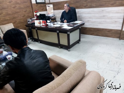 تعدادی زیادی از شهروندان با دکتر مولایی فر فرماندار کردکوی دیدار وگفتگو کردند