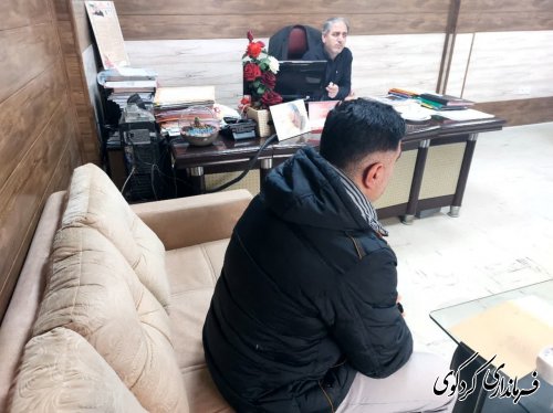 تعدادی زیادی از شهروندان با دکتر مولایی فر فرماندار کردکوی دیدار وگفتگو کردند