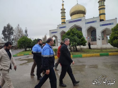 بازدید مدیر کل میراث فرهنگی و فرماندار کردکوی ار تفرجگاهای شهرستان کردکوی