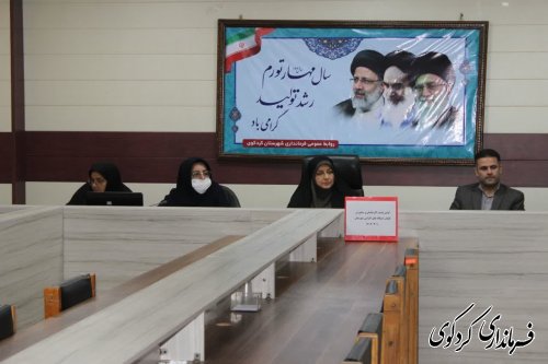  نخستین  نشست کارشناسان و مشاوران بانوان شهرستان برگزار شد