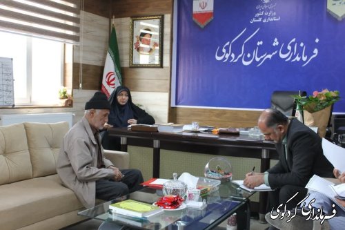تعدادی از شهروندان با فرماندار کردکوی دیدار و گفتگو کردند