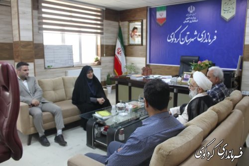 دیدار حجه الاسلام شاعری پدر معنوی شهرستان کردکوی با فرماندار