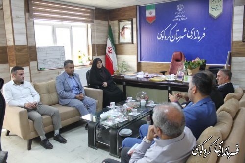 دیدار و گفتگوی مدیرکل پخش فرآورده های نفتی منطقه گلستان و هیات همراه با فرماندار کردکوی